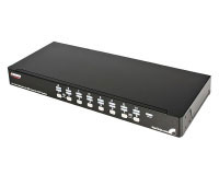 Startech.com Conmutador KVM USB PS/2 de 16 Puertos con Montaje en Bastidor de 1U  (SV1631DUSBGB)